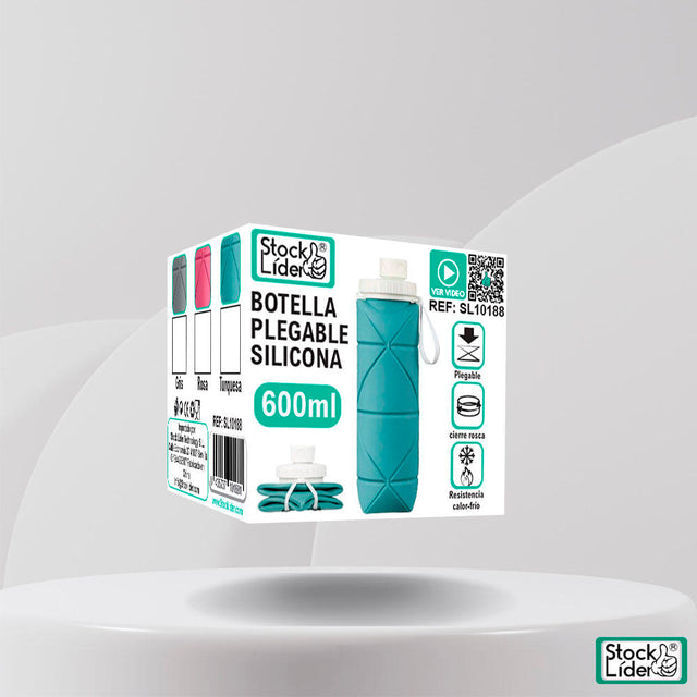 Vaso plegable de silicona 600 ml