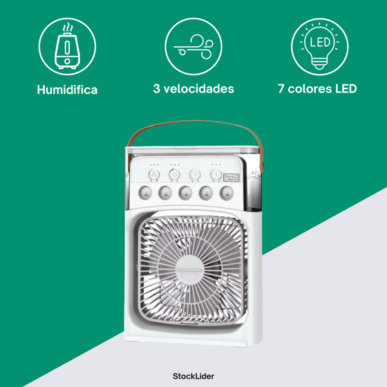 Ventilador con humidificador USB portátil