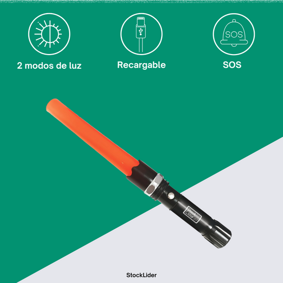 Set de linterna de emergencias recargable