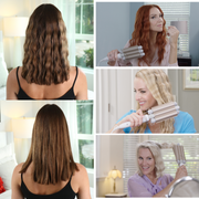 Rizador triple ondas surferas