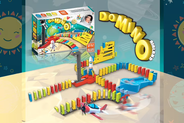 Set de Dominó con Cohete para Niños