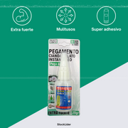 Pegamento cianoacrilato instantáneo preciso