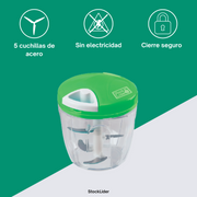 Picadora manual 900 ml con 5 cuchillas