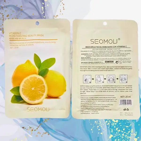 Mascarilla Facial Vitamina C iluminadora