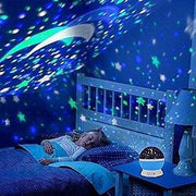 Proyector giratorio de estrellas y luna
