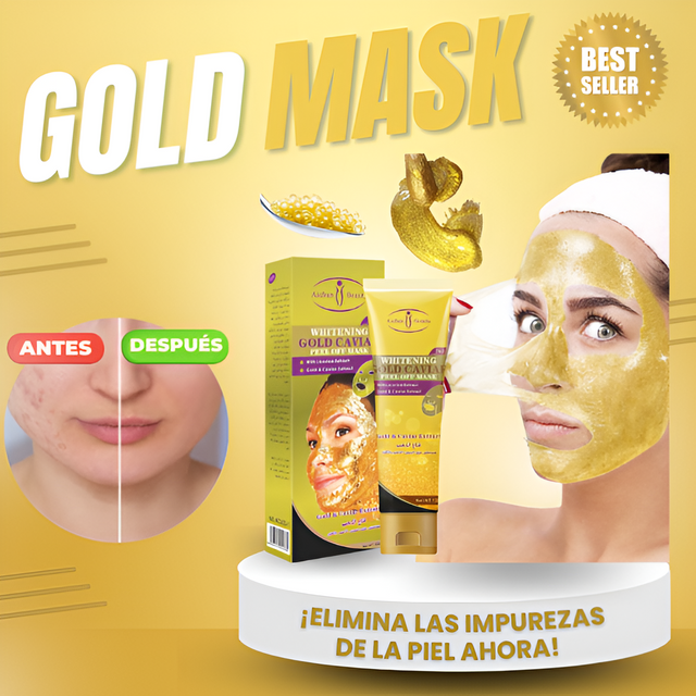 Mascarilla dorada antienvejecimiento facial