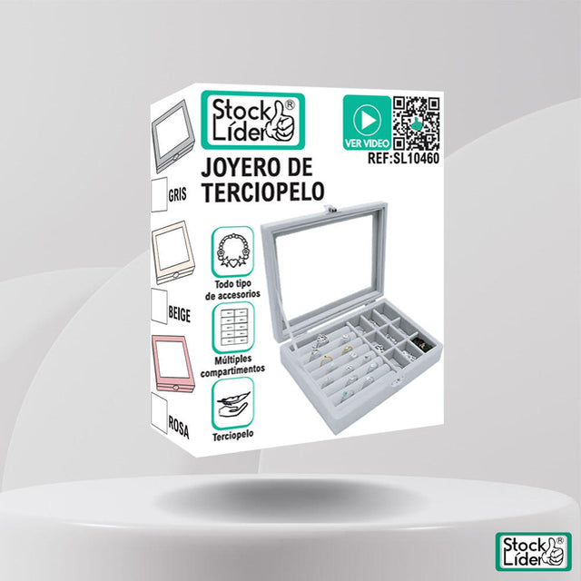 Joyero de terciopelo para cajón