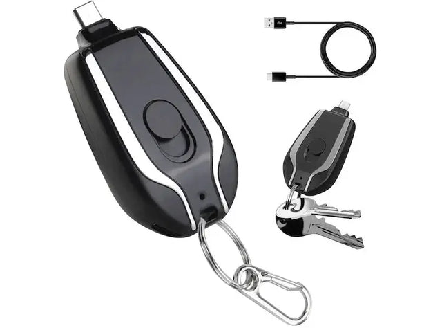 Llavero cargador tipo C 2200mAh portátil