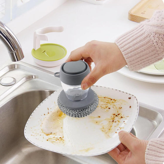 Esponja para sartén con dispensador