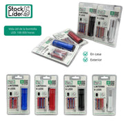 Linterna 9 LEDS de aluminio compacta