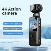 Cámara digital de bolsillo 4K con WiFi