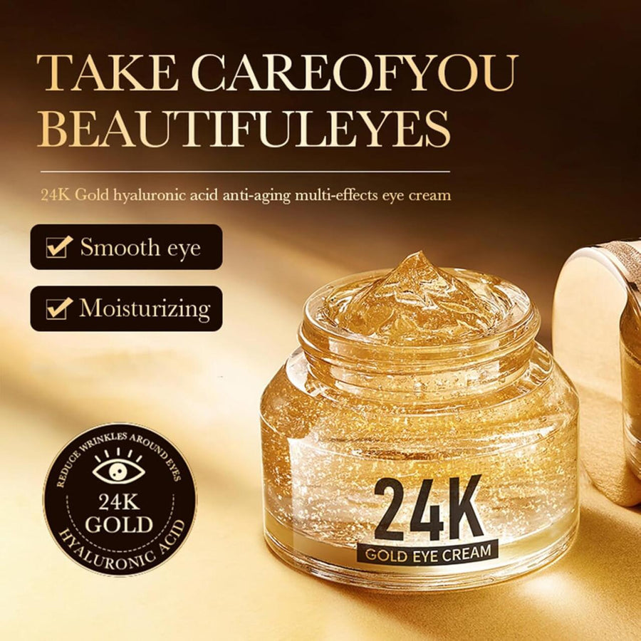 Contorno de Ojos 24K con Ácido Hialurónico