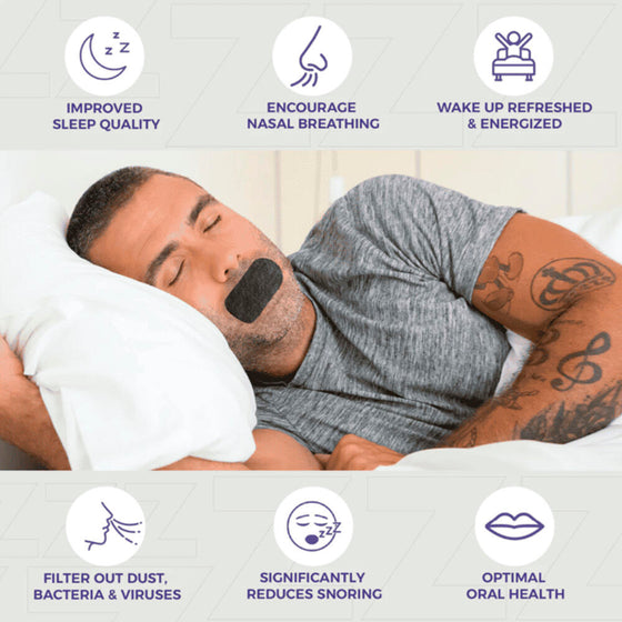 Tiras Bucales Antirronquidos para Dormir