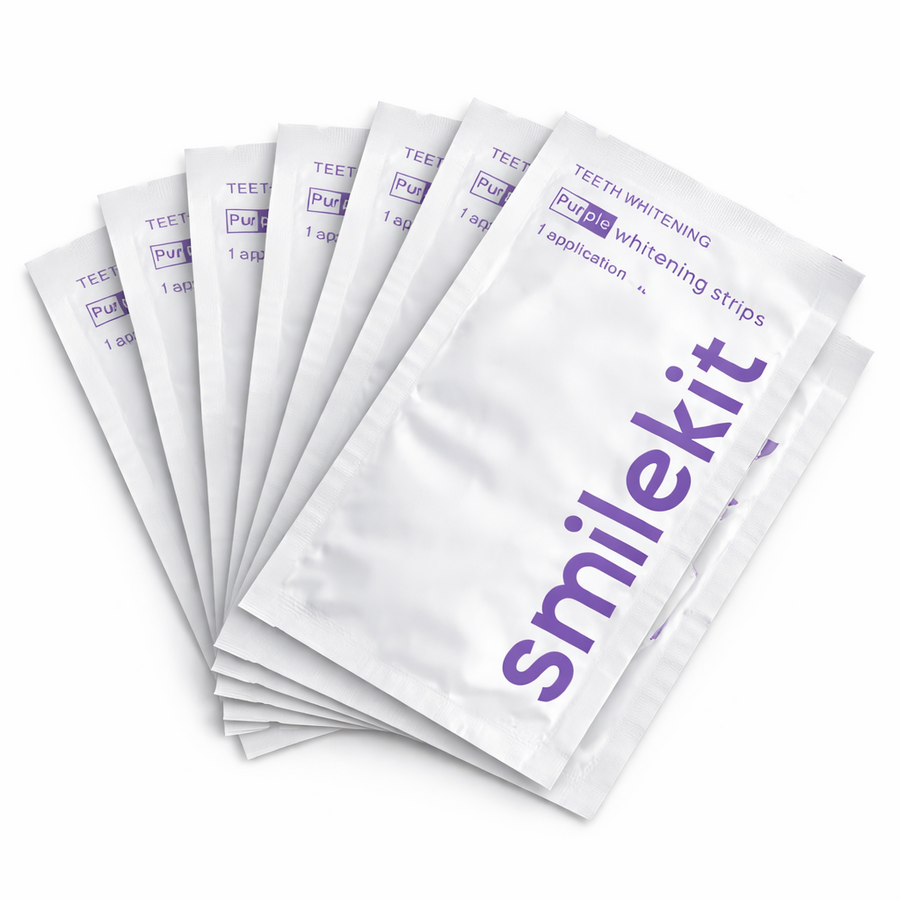 Tiras Blanqueadoras Moradas Smilekit