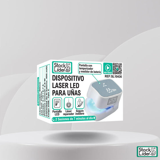 Dispositivo LED para uñas cómodo y portátil