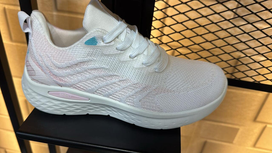 Zapatillas blancas foam cómodas y ligeras