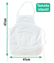 Delantal impermeable infantil reutilizable