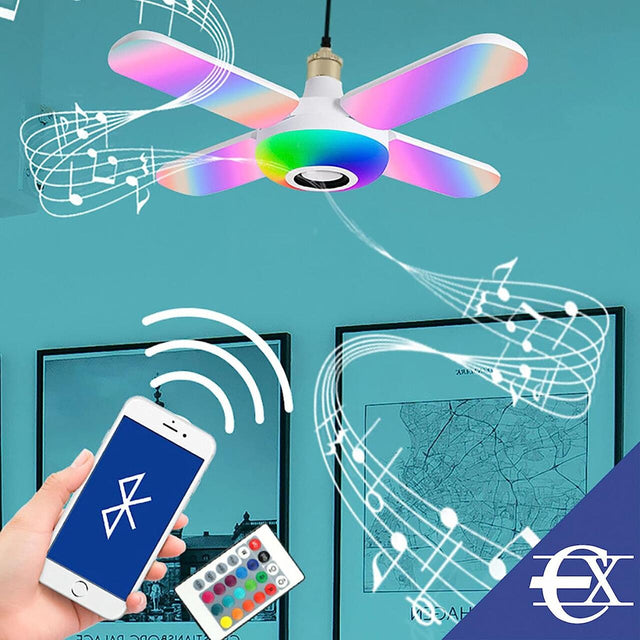 Lámpara con altavoz Bluetooth y mando