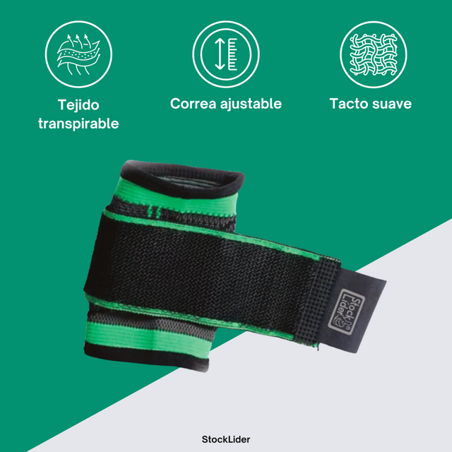 Muñequera ajustable transpirable