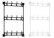 Perchero de pared 3 plantas sin agujeros