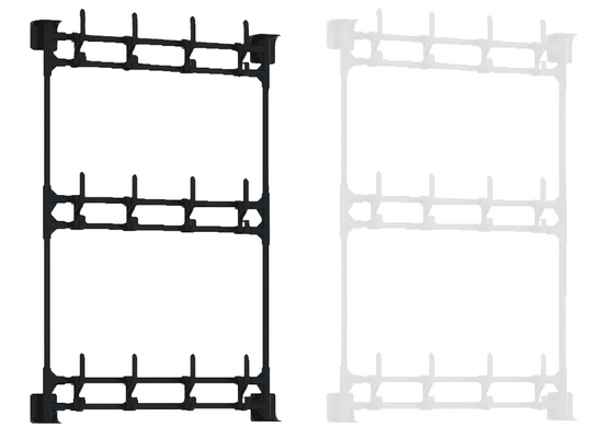 Perchero de pared 3 plantas sin agujeros