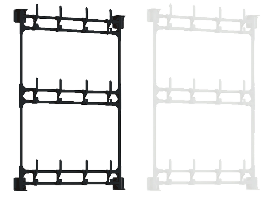 Perchero de pared 3 plantas sin agujeros