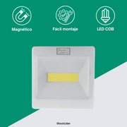 Lámpara COB 3W 200Lm magnética