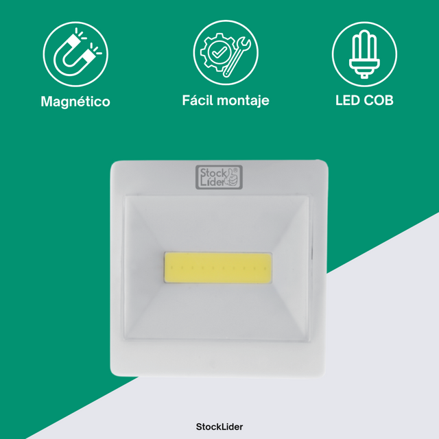 Lámpara COB 3W 200Lm magnética