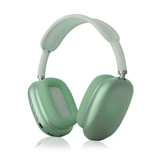 Auriculares Bluetooth verdes con micrófono