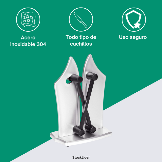 Afilador de cuchillos manual para cocina