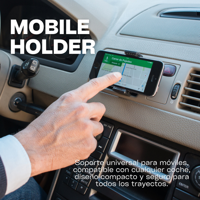 Soporte móvil coche rejilla 360°