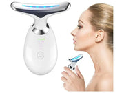Masajeador facial EMS con LED 3 luces