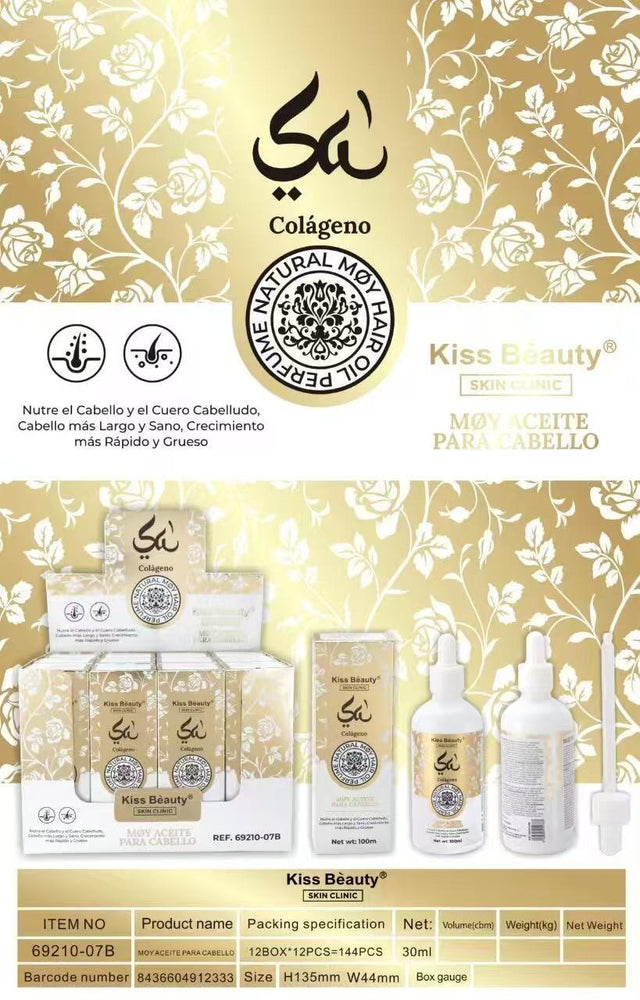 Aceite capilar árabe con colágeno