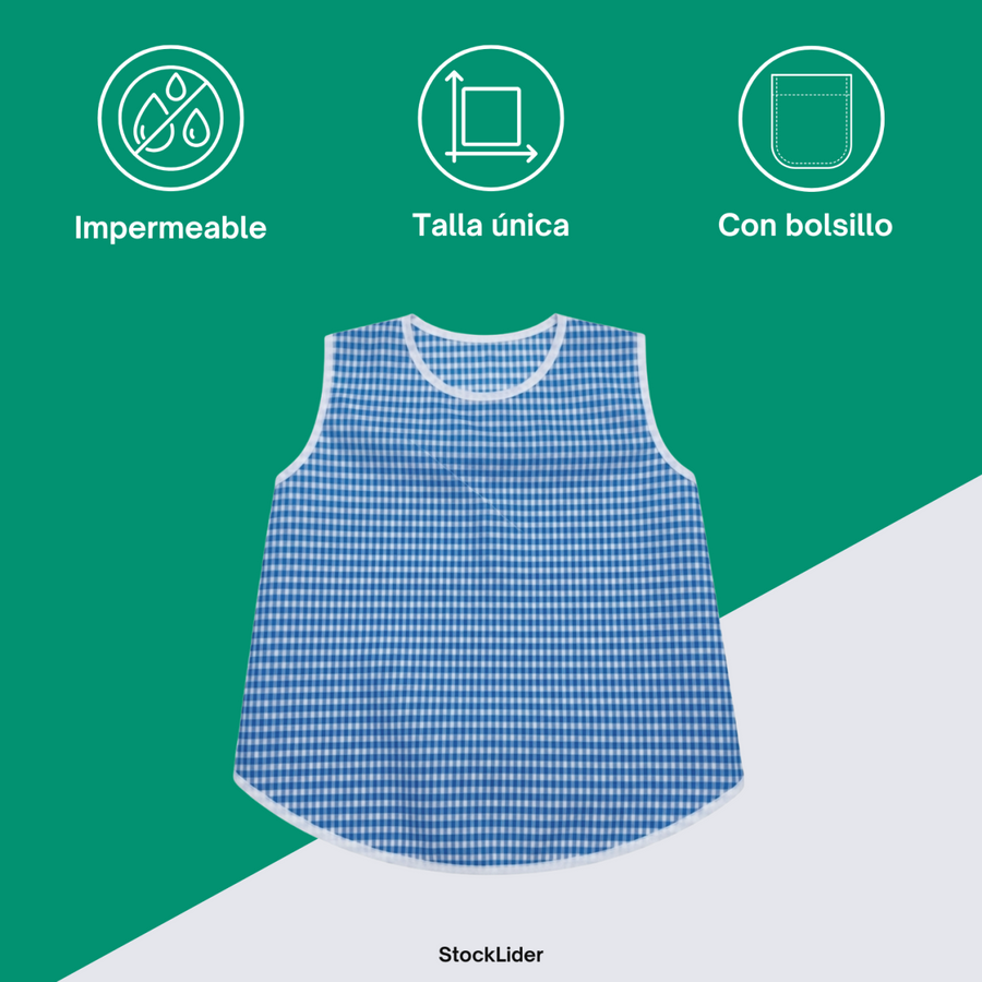 Babero delantal impermeable para bebé