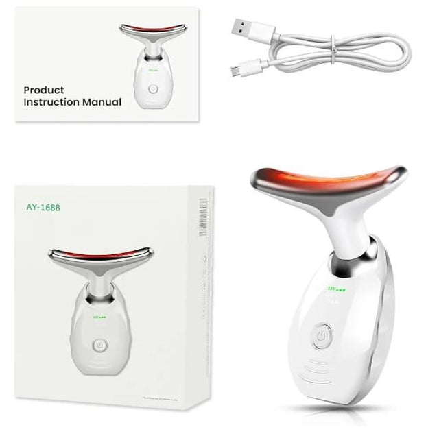 Masajeador facial LED para rostro y cuello