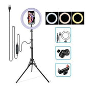 Aro de luz 26 cm con trípode 2,10 m
