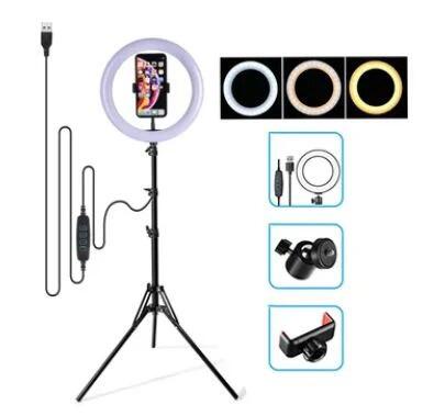 Aro de luz 26 cm con trípode 2,10 m