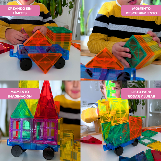Bloques magnéticos 57 piezas para construir