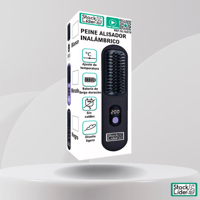 Peine alisador inalámbrico para cabello