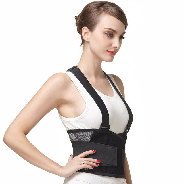 Soporte lumbar ajustable y transpirable