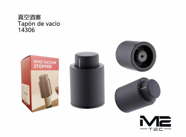 Tapón de vacío para vino reutilizable