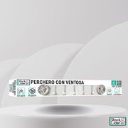 Perchero con ventosa sin agujeros