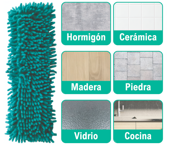 Recambio de mopa chenilla de microfibra