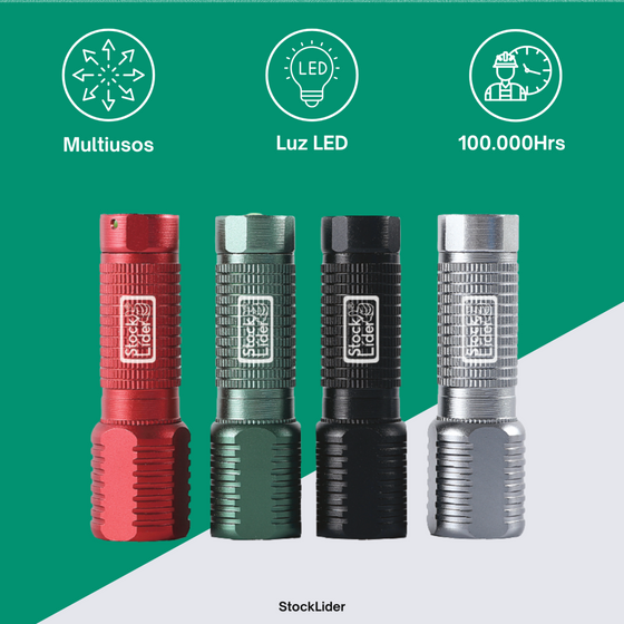 Linterna LED compacta de aluminio