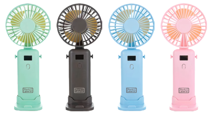 Ventilador portátil plegable con pantalla