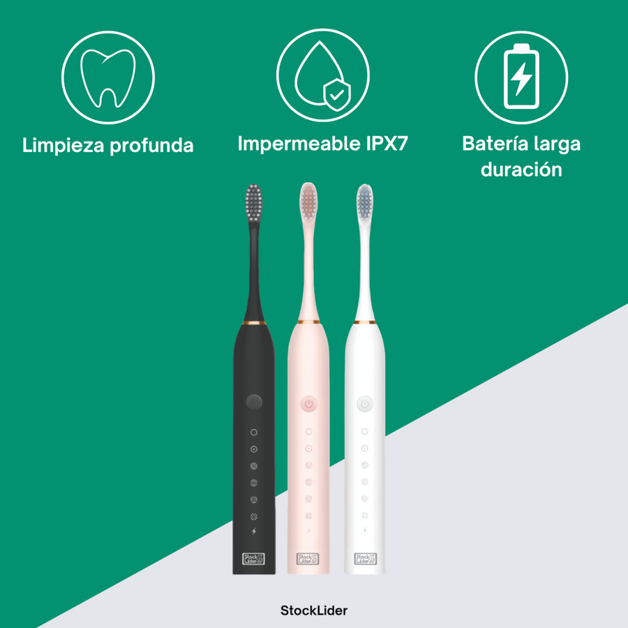 Cepillo de dientes sónico recargable USB-C
