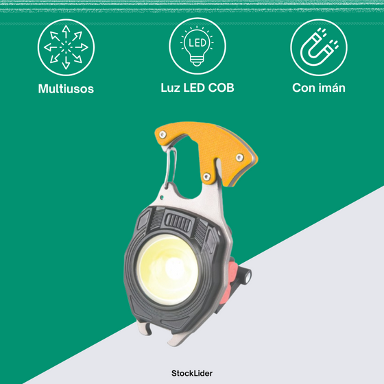 Mini lámpara llavero multifunción LED
