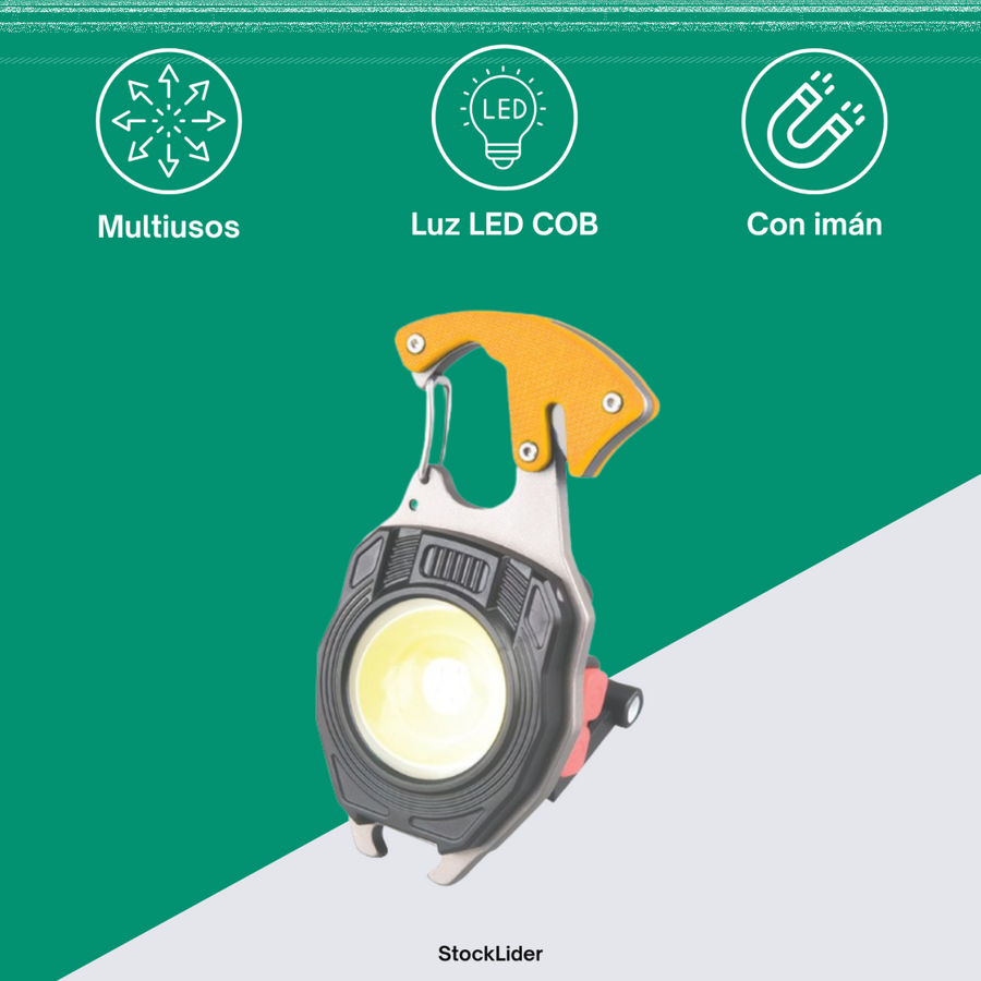 Mini lámpara llavero multifunción LED