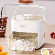 Máquina cubitos hielo 2 en 1 con tapa