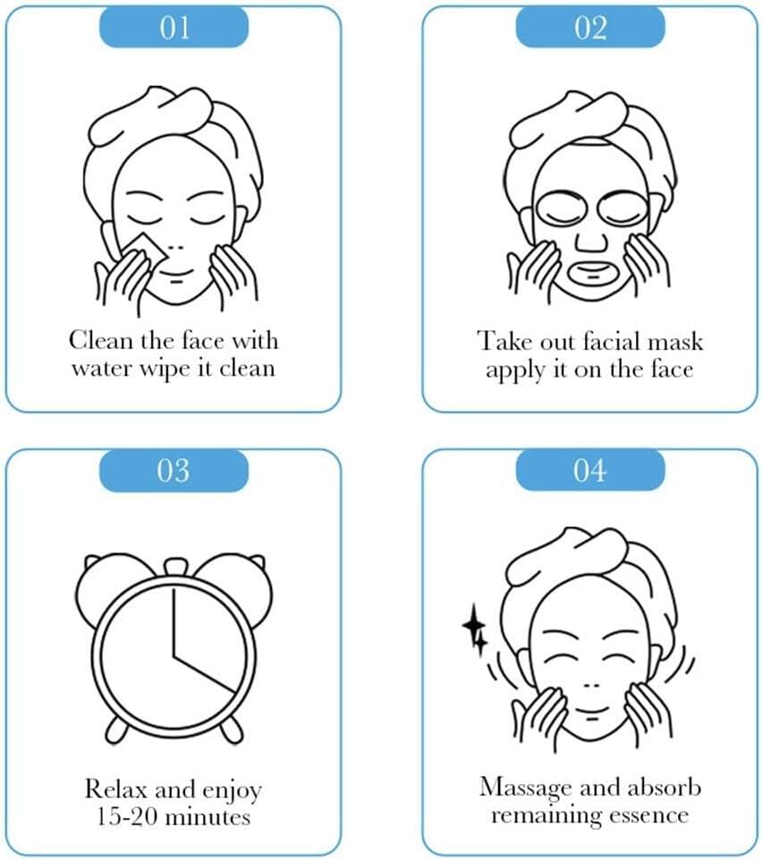 Mascarilla facial 3 pasos ácido hialurónico